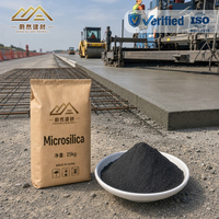 Microsilice en vrac de première qualité, additif pozzolanaire 96 % SiO2, gris clair, haute fluidité, résistant à la corrosion, fumée de silice
