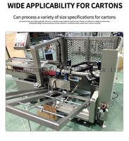 Érecteur de cartons entièrement automatique et scelleuse de cartons avec palettiseur robotisé