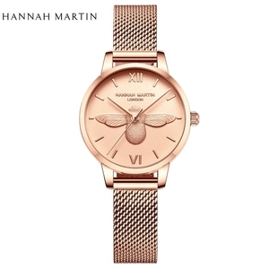 นาฬิกาข้อมือแฟชั่นผู้หญิง Hannah <span class=keywords><strong>Martin</strong></span> รุ่น HM-112 ดีไซน์ลายผึ้งน้อย สไตล์ป่าไม้ ทันสมัย กันน้ำ ระบบควอตซ์ หน้าปัดกระจก - Product Image 1