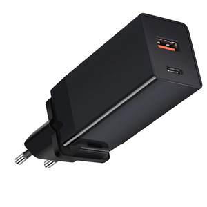 Chargeur PD double port 65W, adaptateur pliable GaN avec ports Type-C pour les normes australiennes et britanniques - Product Image 2