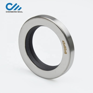 Joint d'étanchéité à l'huile en PTFE en acier inoxydable à lèvre simple/double Ceimin 43*62*8 44.5X58.7X10 45*60*8 pour compresseur d'air à vis, pièces de rechange 2Mpa - Product Image 1
