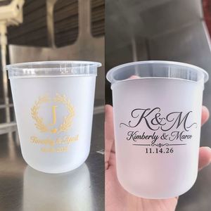 Gobelet en plastique PET jetable personnalisé avec couvercle transparent en forme de U pour boissons froides à emporter, café glacé, jus de citron, bubble tea, vodka, lait - Product Image 3