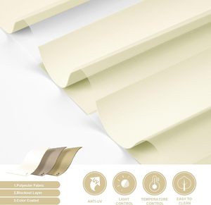 Nuovo Design Tenda a Rullo Grigio e Bianco in Poliestere, Tessuto Oscurante per Tende <span class=keywords><strong>Zebra</strong></span> - Product Image 3