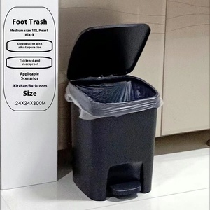 GREENSIDE multifunzionale di grande capacità del piede tipo pattumiera ispessita grande apertura <span class=keywords><strong>per</strong></span> uso domestico del soggiorno della cucina - Product Image 3