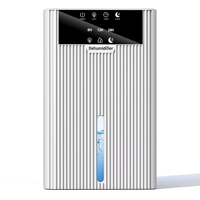 Déshumidificateur d'air domestique et automobile certifié B30 ROHS, fonctionnement silencieux, grand écran LED, minuterie 12H/24H, condensation 350ml/jour, 32-38dB
