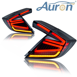 ไฟท้าย LED AURON สำหรับ Honda Civic ปี 2016-2022  วัสดุ ABS สีแดง  แบบ Retrofit อัพเกรด พร้อมไฟ Daytime Running Light แรงดัน 12V รุ่นใหม่ - Product Image 1
