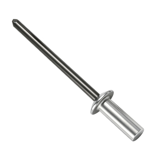 100 rivets aveugles à tête ronde fermée en aluminium et fer, couleur naturelle, passivation, rivets à tirer scellés, disponibles pour la distribution directe - Product Image 3
