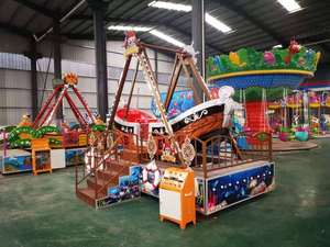 Manège Bateau Pirate Personnalisé 24/40/48 Places en Fibre de Verre Thème Caraïbes Équipement de Parc d'Attractions Extérieur à Sensations Fortes - Product Image 1