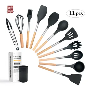YF di Cottura utensili da cucina in 4 colori eco-friendly multi funzione 11pcs del silicone utensili da cucina set