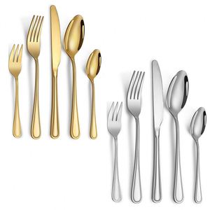 Modern <b>and</b> Elegant Stainless Steel Cutlery Set Including <b>Knife</b> <b>Fork</b> Spoon Suitable for Restaurants Weddings <b>and</b> Hotels - Product Image 1