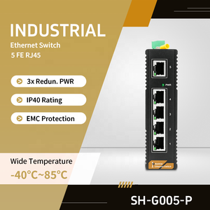 Switch Ethernet Industrial de 5 Puertos 10/100M 1Gbps, IP40, Amplio Rango de Temperatura (-40 a 85°C) para Seguridad Vial y Tráfico en Exteriores - Product Image 4