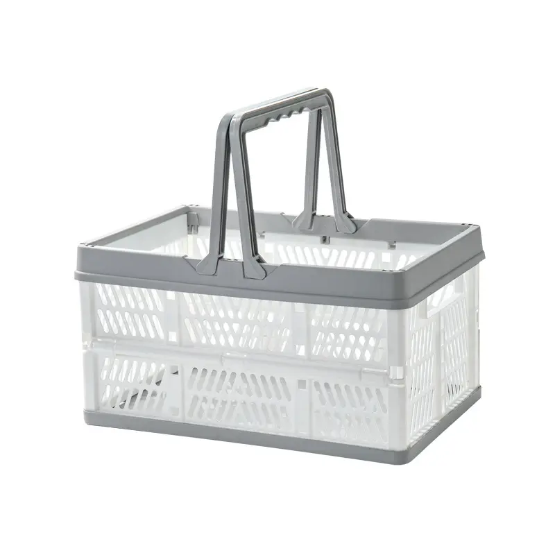 Mini cesta para compras, cesta portátil para superfície, lanche, caixa de armazenamento, piquenique, casa, embalagem, plástico, moderna