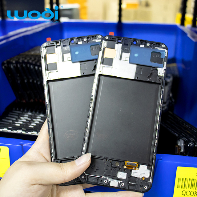 LCD Touch Digitizer for Samsung Galaxy A30s A307 with Frame New Original OLED LCD Assembly Phone Screen Replacement Pantalla