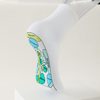 Chaussettes de massage des pieds pour hommes, antidérapantes, durables, toutes saisons, avec acupression et réflexologie, logo intégré, en Spandex/Nylon/Coton tricoté