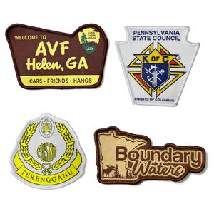 Manufactory Wholesale Embroidered Badges Iron on Jean <b>Jacket</b> <b>Patches</b> Fabric Carton Design Free Sustainable Custom Shape - Product Image 4
