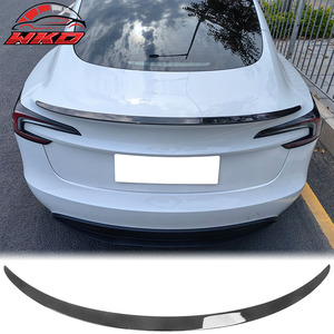 เหมาะสำหรับ Tesla Model 3 ปี 2024-2026 สปอยเลอร์ท้ายทรง OE สีดำเงา - Product Image 1