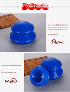 Juego de Ventosas de Silicona Portátiles para el Hogar, Herramienta de Masaje de Terapia de Ventosas de Goma Azul, Fácil de Limpiar para Uso Doméstico - Product Image 6