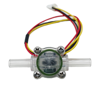 Sensor Aliran Optik PCTG 6mm DC5V Output Sinyal Pulsa Tahan Suhu 60C Pengukur Aliran Air untuk Pencuci Piring Pembersih Botol Susu