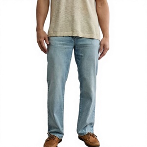 กางเกงยีนส์เดนิม OEM แบบยูนิเซ็กซ์ สไตล์ลำลอง สตรีทแวร์ ชุดทำงาน เป็นมิตรกับสิ่งแวดล้อม ระบายอากาศได้ดี ทรงตรง ใส่สบาย - Product Image 2