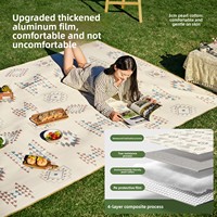Tapis de pique-nique en tissu Oxford, imperméable, épais, résistant à la saleté, portable, pour les sorties printanières