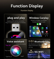So Fast Connect 2 en 1 Adaptateur de jeu de voiture OEM universel de voiture filaire à sans fil Carplay Android Auto Dongle