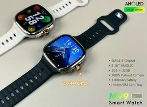 Reloj Inteligente Android NFC GPS M99 5G con Tarjeta SIM, Pantalla AMOLED de 2.16 Pulgadas, Memoria de 3+32 GB, Batería de 2100 mAh, Cámara, Videollamada - Product Image 3