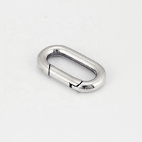 Fermoir à ressort personnalisé en argent sterling 925, forme ronde, rectangulaire, fermoir à clip, fermoir à breloque ovale