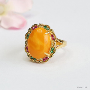 Bague en ambre Ximang 2026, style cire d'abeille <span class=keywords><strong>russe</strong></span>, <span class=keywords><strong>bijoux</strong></span> en gros en direct, génération S4101105 - Product Image 2