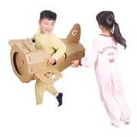 Caja de Cartón Grande para Área de Construcción en Jardín de Niños, Paquete de Materiales para Manualidades, Modelo de Castillo, Casa de Juegos, Juguete de Papel