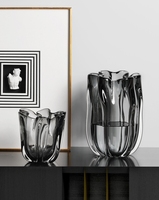 Fournisseurs vérifiés RYLAVA 2025 Nouveau vase en verre de luxe haut de gamme, vase hydroponique pour plantes, vase en verre nordique, vase pour la maison
