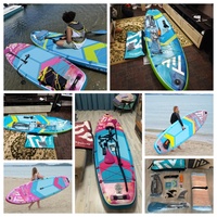 Planche de surf de haute qualité fabriquée en Chine, 10'6'*33'*6', planche de SUP tout terrain, double couche, gonflable, planche à pagaie debout pour la pêche