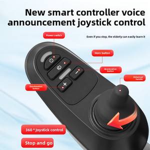 Fauteuil roulant électrique pour l'extérieur Fauteuil roulant électrique pour grimper les escaliers Fauteuil roulant électrique pour grimper les escaliers avec moteur sans balais - Product Image 4