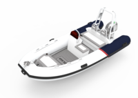 Bateau gonflable ultraléger à coque en V côtelé en aluminium 460, hipalon/PVC, à vendre