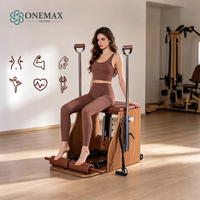 Chaise de Pilates Wunda en noyer de luxe ONEMAX, chaise de Pilates en bois, équipement de fitness professionnel pour studio