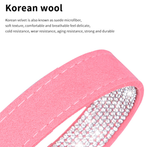 Hermoso collar ostentoso Collar de perro Pequeño y mediano tachonado Pu Cuero Mascota Diamantes de imitación Collar de perro - Product Image 3