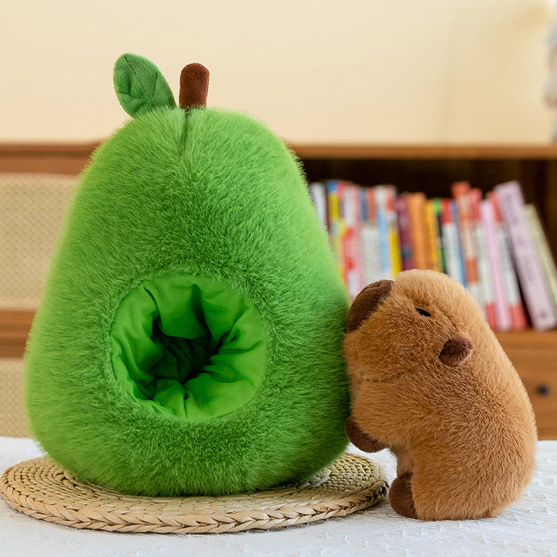 Kawaii Avocado Stuffed Animal Plush Toy Pillow OEM Available