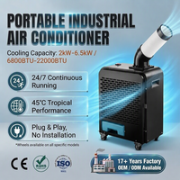OEM ODM 2kw 6800BTU AC Mobil Portabel Indoor Outdoor Komersial Industri Unit Pendingin Udara Mobil Pendingin Ruangan Industri