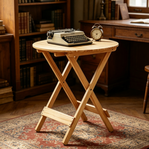 Table d'appoint pliante minimaliste à deux niveaux en bois <span class=keywords><strong>de</strong></span> sapin, bureau <span class=keywords><strong>de</strong></span> rangement multifonctionnel pour le camping en plein air, le <span class=keywords><strong>jardin</strong></span>, la décoration <span class=keywords><strong>de</strong></span> balcon - Product Image 2