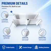 Panneau de séparation en PVC, cloison modulaire emboîtable, panneau mural pour bureau, salle de bain, écran d'intimité
