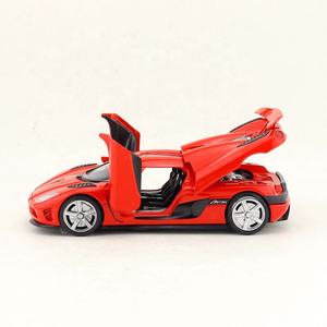 Minijuego de coche fundido a presión ROJO a escala 1:32, coche fundido a presión con apertura de puertas, vehículos de juguete fundido a presión - Product Image 4