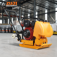 Compacteur de plaques vibrantes pour asphalte ZUJI Honda Lifan à moteur essence 5,5 CV haute efficacité, certifié CE, PC60, 75 kg, 1 unité