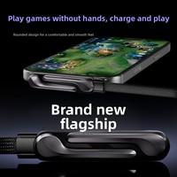 [2026 Penjualan Terlaris] Kabel Data Tipe-C Bentuk Siku 240W Penyangga Ponsel Pengisian Daya Super Cepat untuk IPhone15-17 untuk Mate80