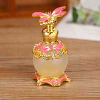 Botol Parfum Kaca Custom Made Mewah Motif Capung dengan Cetak Bronzing dan Sablon, Asal Zhejiang, Desain Unik