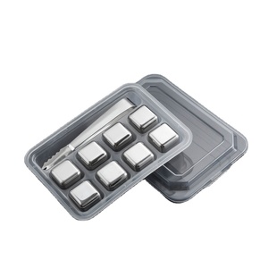 Glaçon en métal réutilisable en acier inoxydable 26mm 8pcs Meilleure vente Eco - Product Image 1