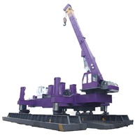 Machine de forage de pieux hydraulique statique pour le développement urbain, réduction du bruit des pieux battus