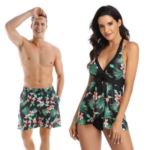 Traje de Baño Deportivo Personalizado para Parejas, Bañador para Hombre y Mujer, Tankini para Mujer, Ropa de Playa para Parejas - Product Image 1