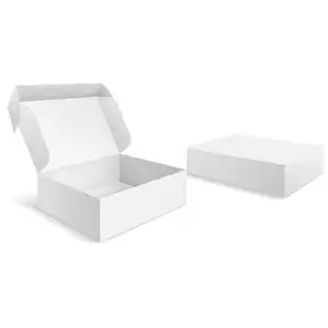 Tapa de cartón blanca Fedora Box Sombrero personalizado Caja de envío Embalaje Cajas de sombrero Fedora con mango de cinta