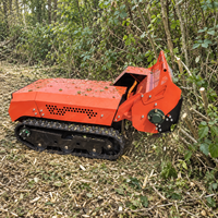 Machine de réaménagement des terres, broyeur diesel télécommandé, gestion de la végétation sur de grandes surfaces