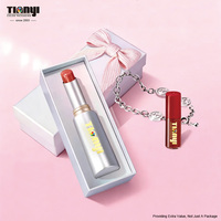Boîte rigide de luxe personnalisée avec couvercle et base, ruban et insert en mousse EVA pour emballage de parfum, gloss à lèvres ou maquillage 30 ml