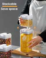 Ensemble de boîtes de rangement pour réfrigérateur avec logo personnalisé, accessoires de rangement en plastique de qualité alimentaire sans BPA, boîtes de rangement hermétiques pour la cuisine